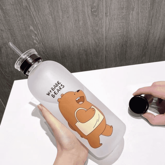 1000ml Frosted Water Bottle