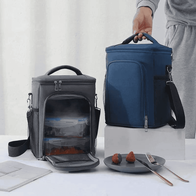 2-Compartment Insulated Lunch Bag