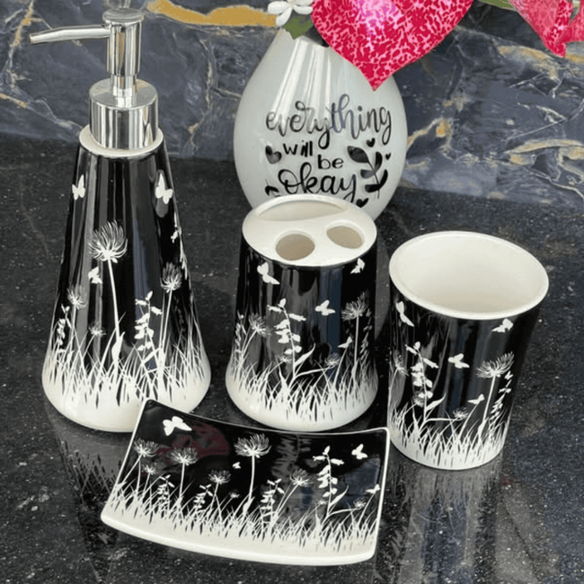 4 Pcs Bathroom Accessories Set
