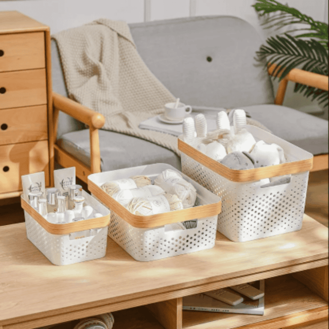 3pcs Nordic Multipurpose Storage Baskets Set