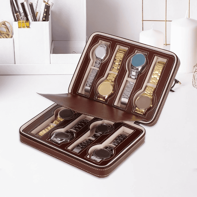 8 Slots Double Layer Watch Organizer