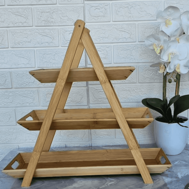 3 Tier Bamboo Tray