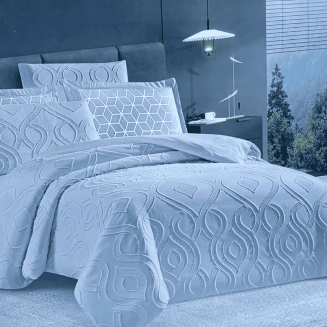 6x6 Tufted Duvet Cover Set