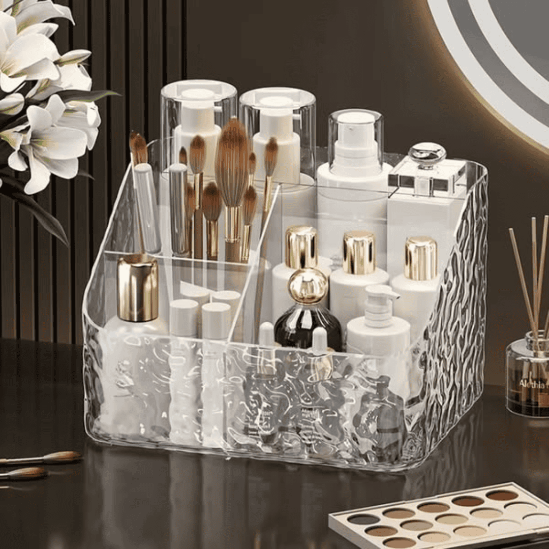 5 Grid Remote/Cosmetic Organizer