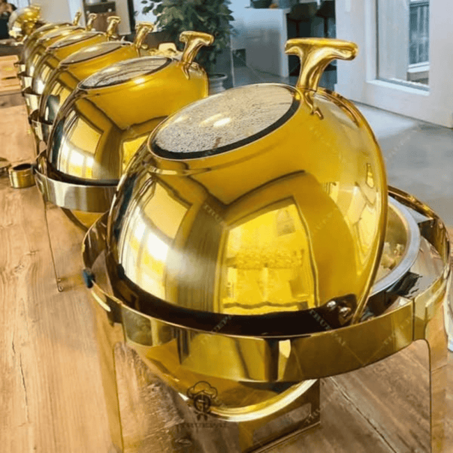 6L Round Roll Top Chafing Dish