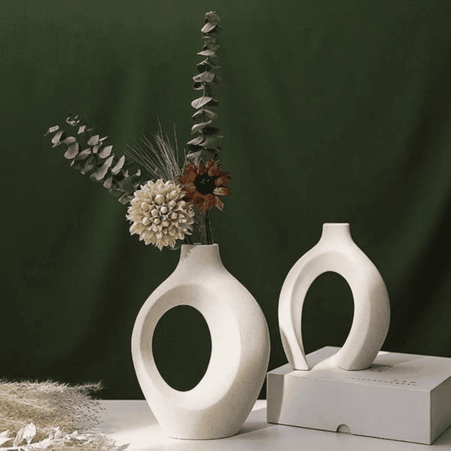 Ceramic Flower Vase/Twin Vase