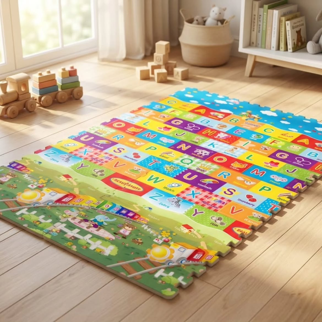 Alphabet and Puzzle Play Mat
