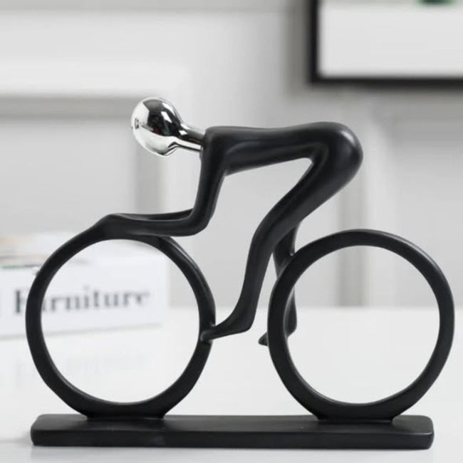 Bicycle Sculpture Ceramic Decor Piece