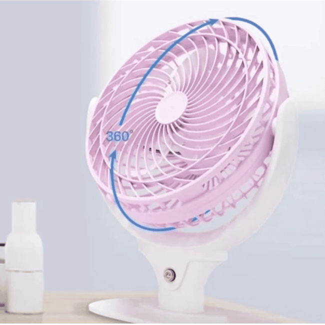 Rechargeable Powerful 3 Modes Desktop Fan