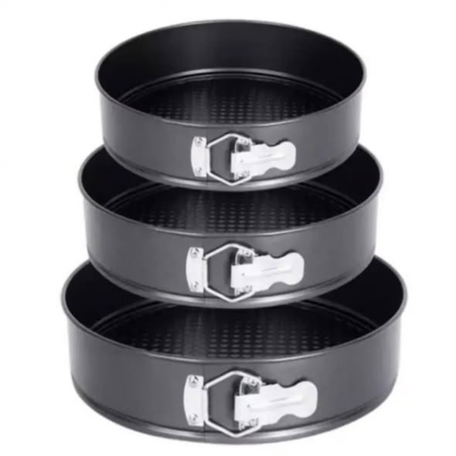 3pcs set baking tins round
