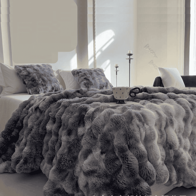 Soft Bubble Winter Throw Blanket Tie Dye Minky Blanket