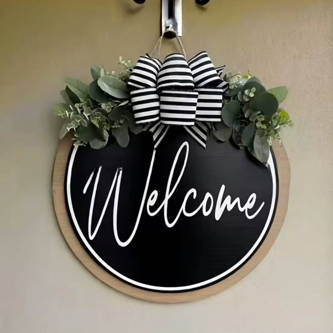 Welcome Door Hanging Sign