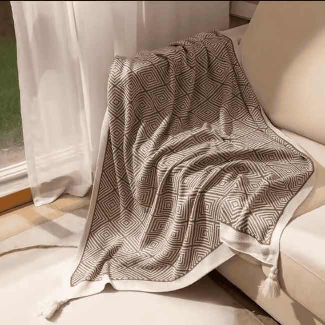 Bohemian Knitted Throw Blankets
