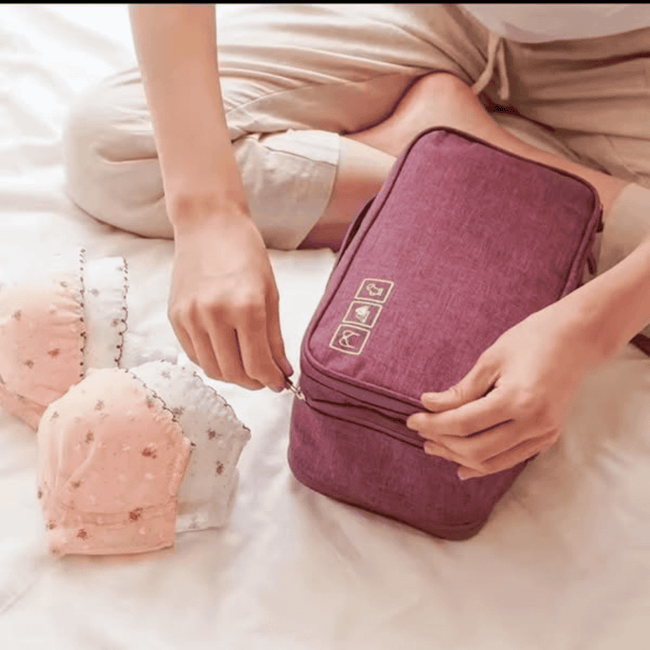 Portable Travel Undergarment and Underwear Organizers