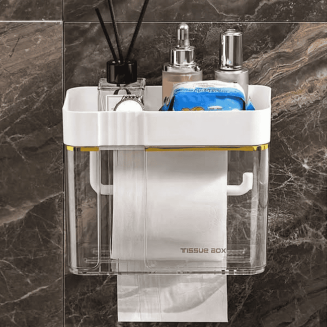 Gold Plated Wall Mounted Tissue Box