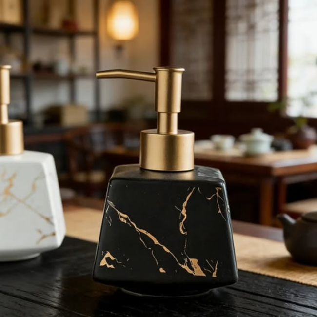 Ceramic soap dispenser