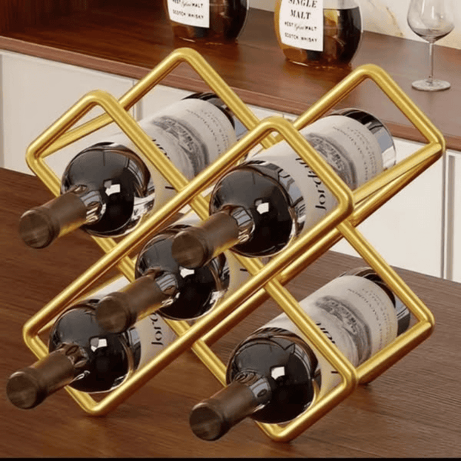 Carbon Metal Wine Holder