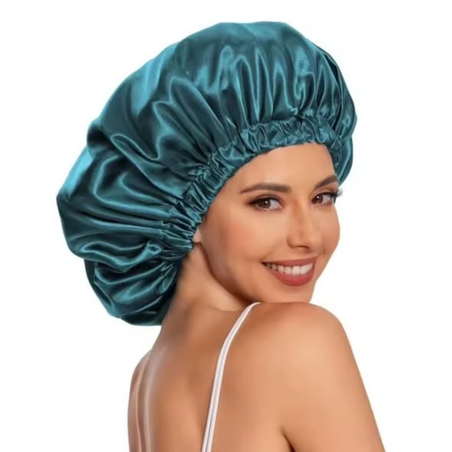 Adjustable sleeping satin hair bonnet