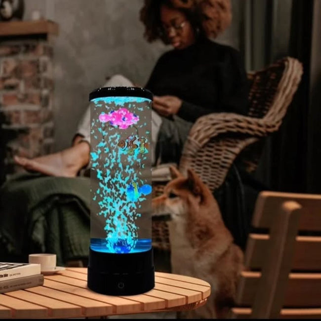 LED Bubble Fish Lamp Décor