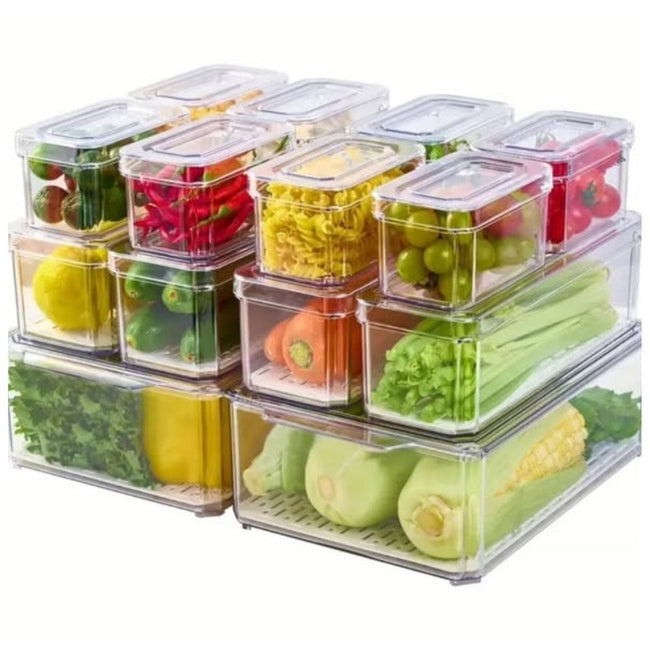 14pcs stackable Fridge storage organizers