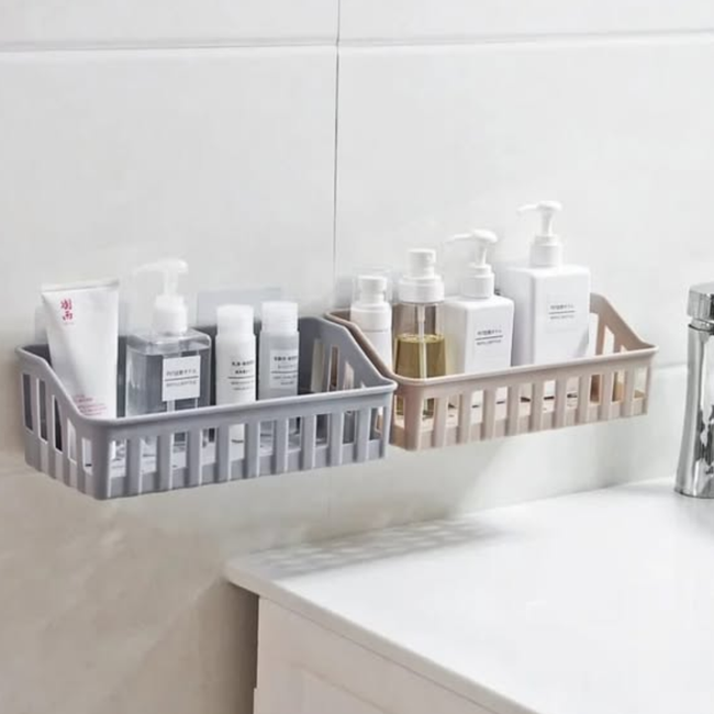 Non-perforated Bathroom Shelves