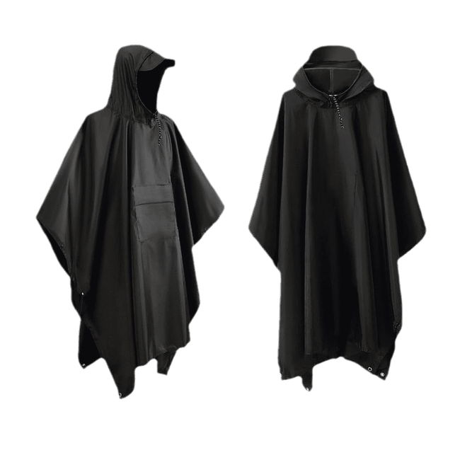 Unisex Adult Rain Poncho with Cap