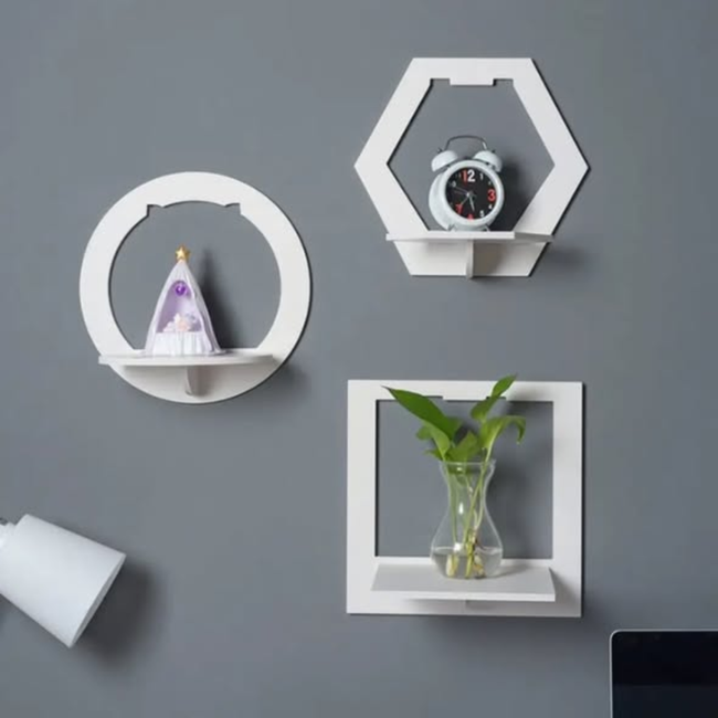 Creative wall mounted floating shelf