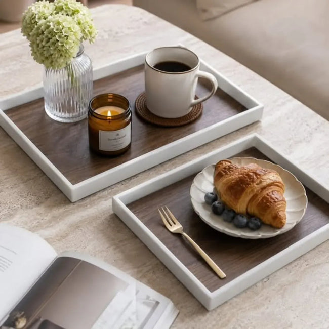 3Pcs Ceramic Serving Trays