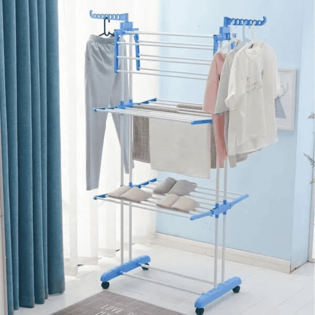 3 Layer Portable / Movable Cloth Drying Rack