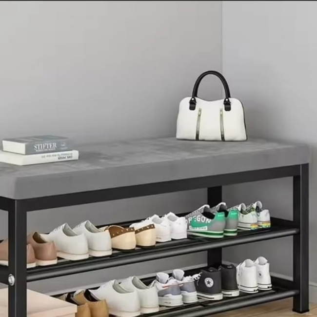 3-Tier Shoe Bench for Entryway
