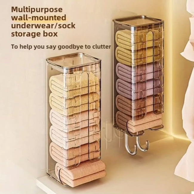 Wall Mounted Socks and Underwear Storage Box