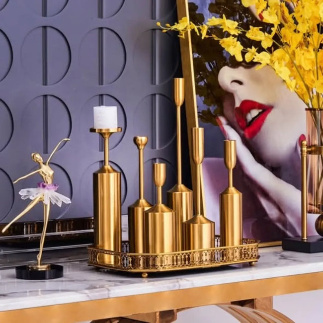 Gold Candle Holders