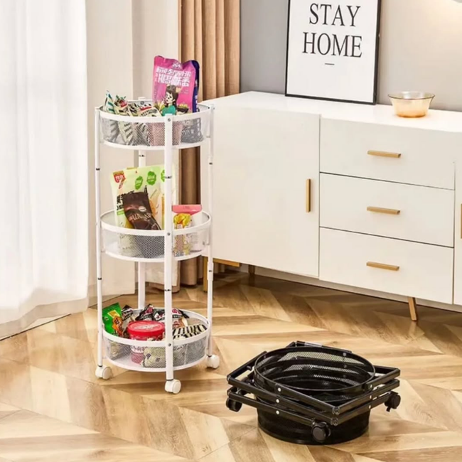 Kitchen Foldable Multi-Layer Storage Rack