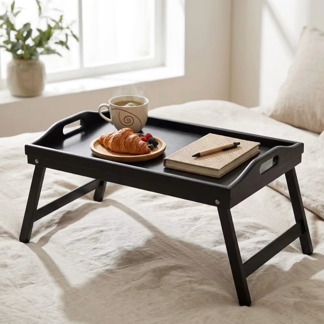 Foldable Bamboo Bed Tray