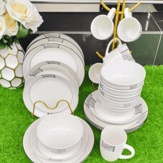 24pc Dinner Set with Deep Plates