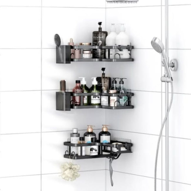 3pcs corner bathroom rack