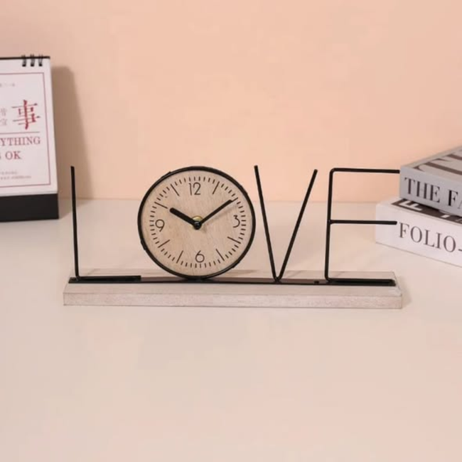 Handmade Creative TV Cabinet Clock Decoration