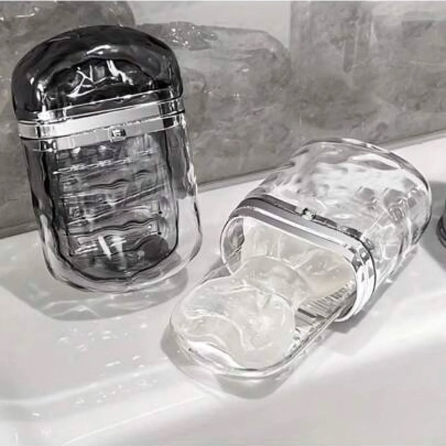 Water Ripple Portable Travel Soap Dish Holder