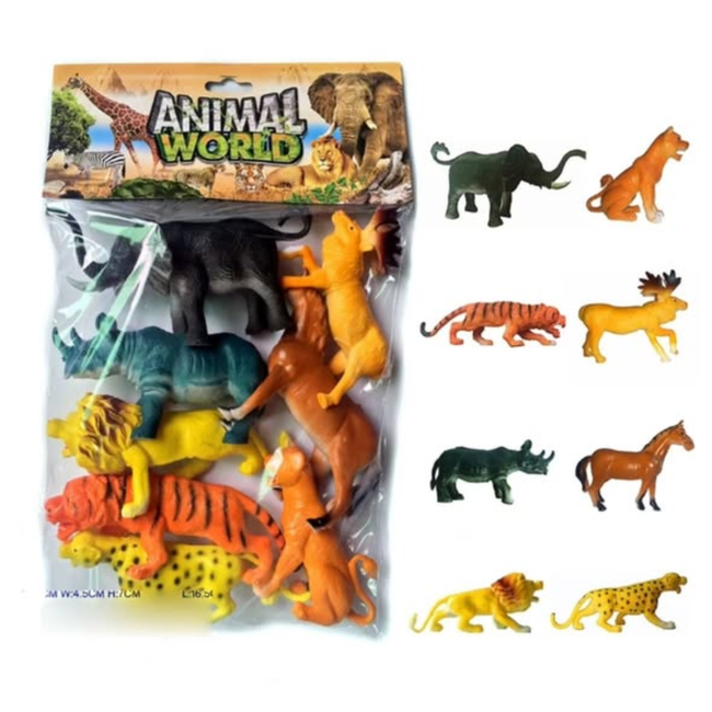 Wild Animal Toy Set