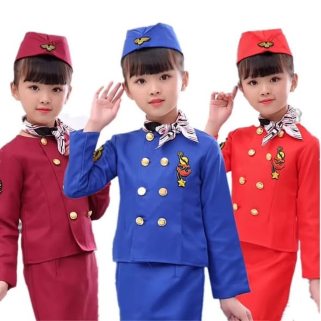 Professional Children's Air Hostess cosplay costume