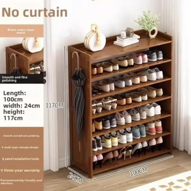 6-Layer Bamboo Shoe Rack