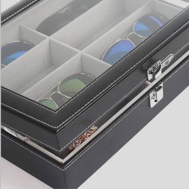 8-Slot Sunglasses Organizer Box