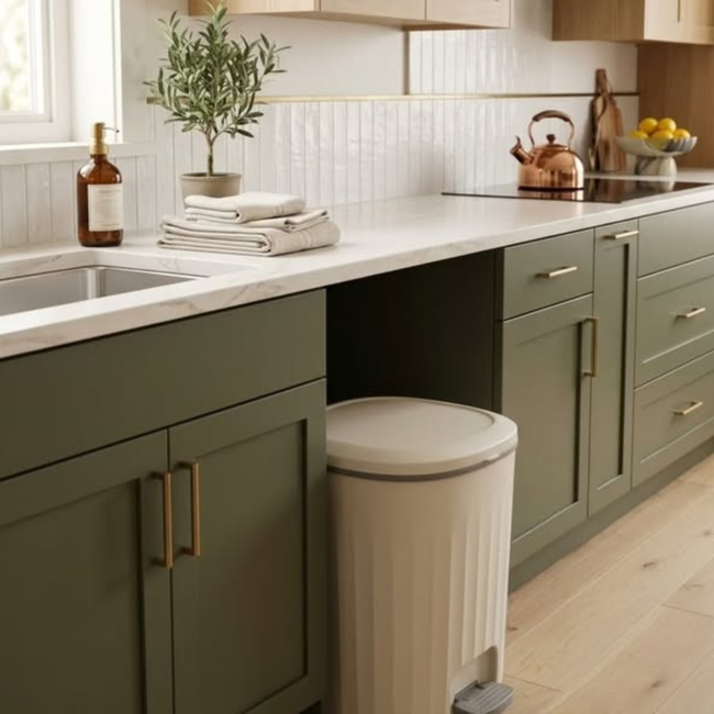Foot Pedal Push Dustbin/Trash can