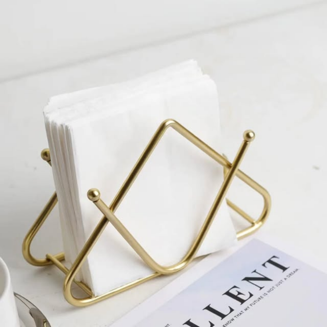 Tabletop Decorative Metal Tissue / Napkin Holder
