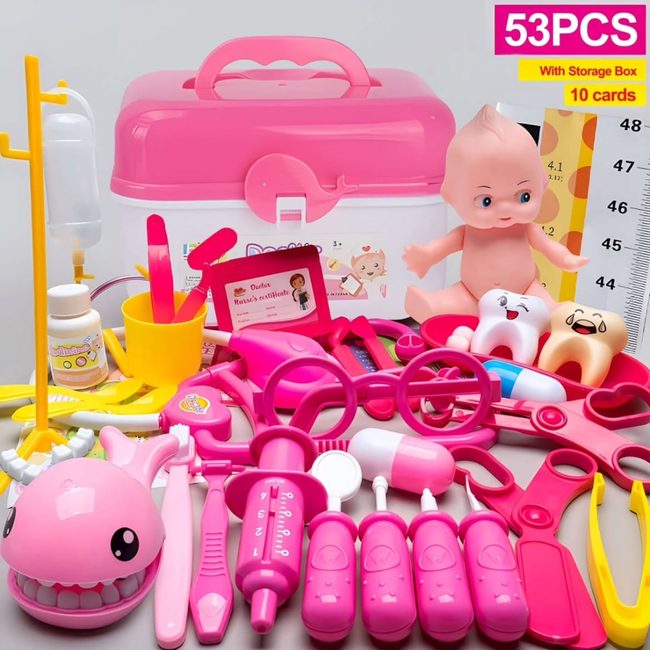 53pcs Children Doctor Playset