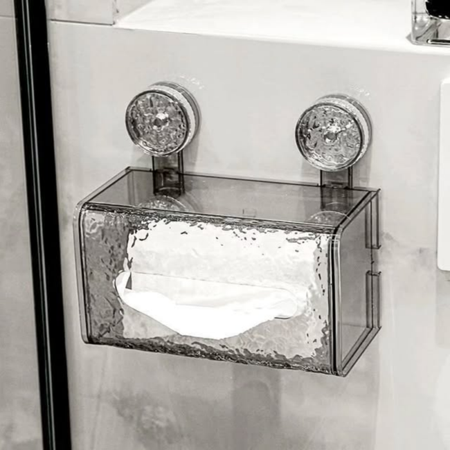 Suction Cup Glacier-Pattern Tissue Box