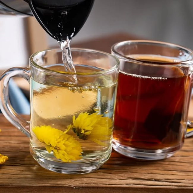 6 pcs Glass Tea Cup