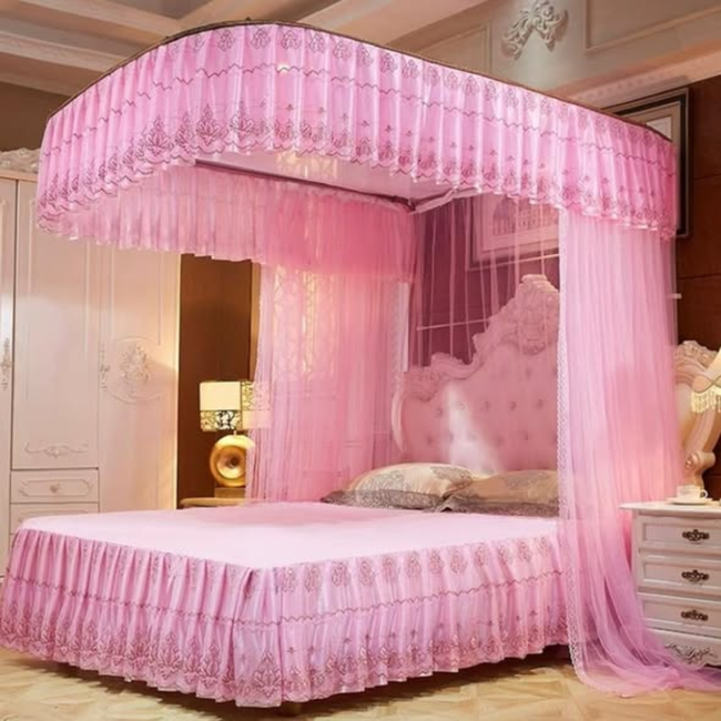 Two-Stand Mosquito Nets with Sliding Rails