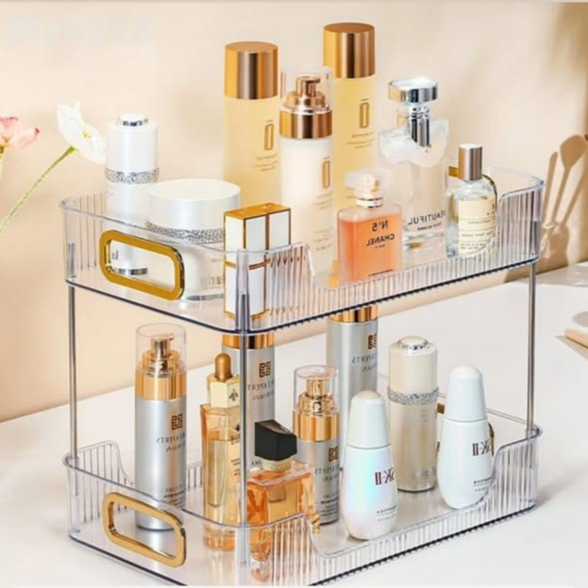 2 Layer Multipurpose Gold Organiser
