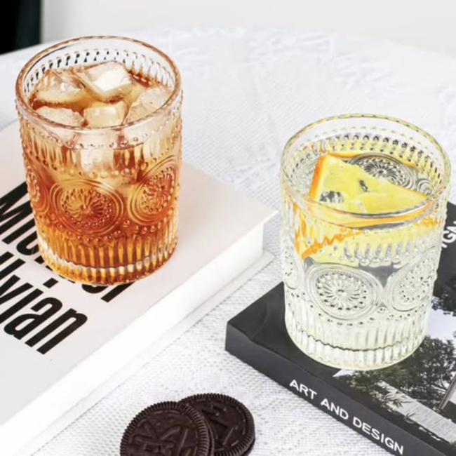 6pcs vintage water/juice glass